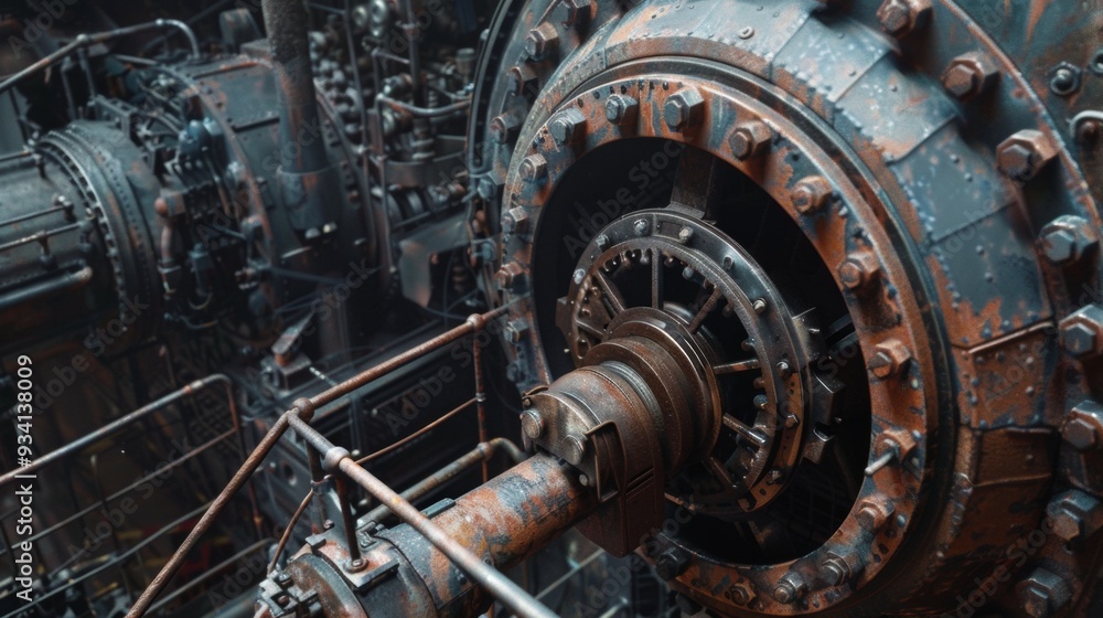 High-tech particle accelerator equipment with glowing lights and intricate metal components, showcasing cutting-edge scientific technology. High-tech particle accelerator equipment with glowing lights and intricate metal components, showcasing cutting-edge scientific technology.