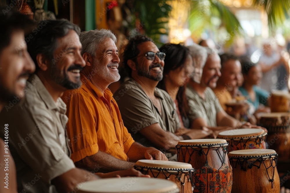 A large group of people gathered in front of a stage, possibly waiting for an event or performance to begin, Generative AI A large group of people gathered in front of a stage, possibly waiting for an event or performance to begin, Generative AI