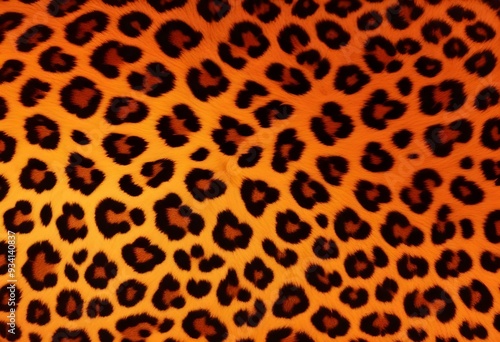 Close-up of a leopard's fur, showing the distinctive spotted pattern