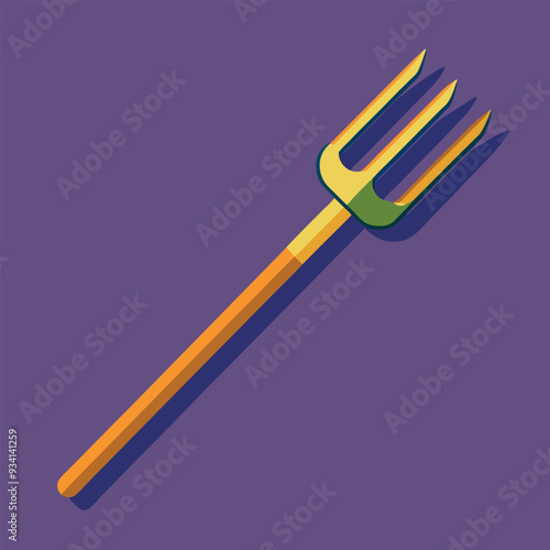 Pitch Fork Vector Illustration