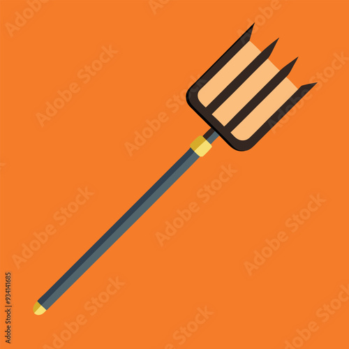 Pitch Fork Vector Illustration