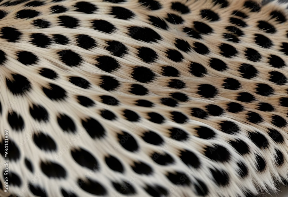 Close-up of a leopard's fur, showing the distinctive spotted pattern Close-up of a leopard's fur, showing the distinctive spotted pattern