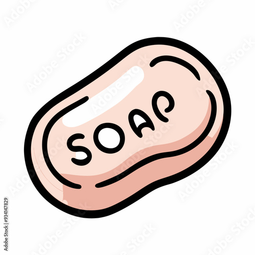 Soap Hand Drawn Doodle Icon on a isolated white background (2)