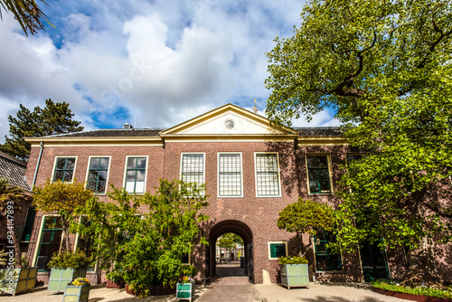 Entrance building of the Hortus Botanicus (University Leiden) in Leiden, The Netherlands photo