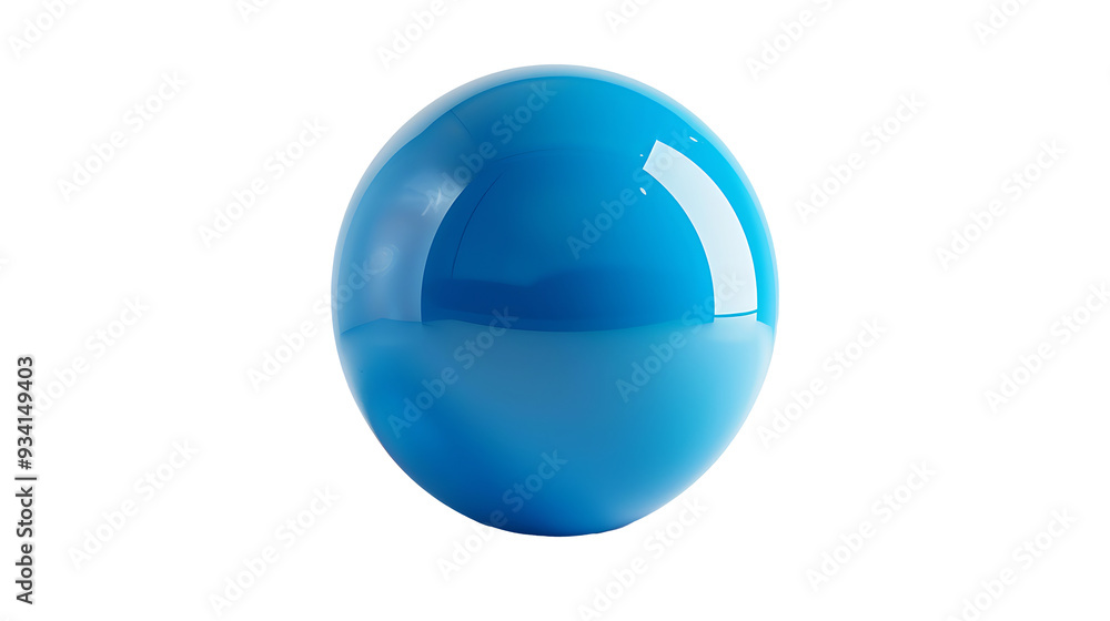 floated round blue ball isolate on withe background floated round blue ball isolate on withe background