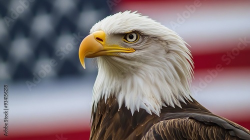 American Bald Eagle with Sh...