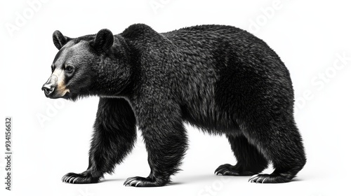 Black Bear in Profile, 3D I...