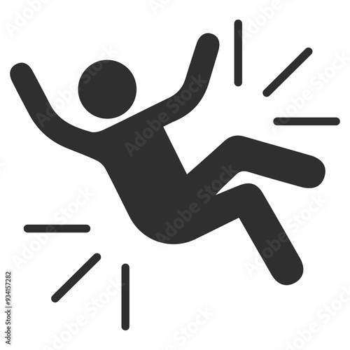 Accidents Icon Design. Representing Injury. Emergency. Trauma. Medical Response. Vector icon.