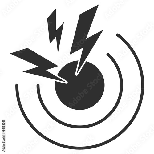 Pain Icon Design. Representing Pain Management. Chronic Pain. Pain Relief. Analgesics. Vector icon.