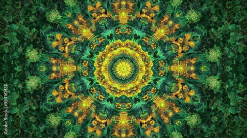 Kaleidoscopic Floral Patter...