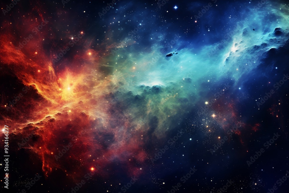 Cosmic Nebula: A Symphony of Stars and Color Cosmic Nebula: A Symphony of Stars and Color