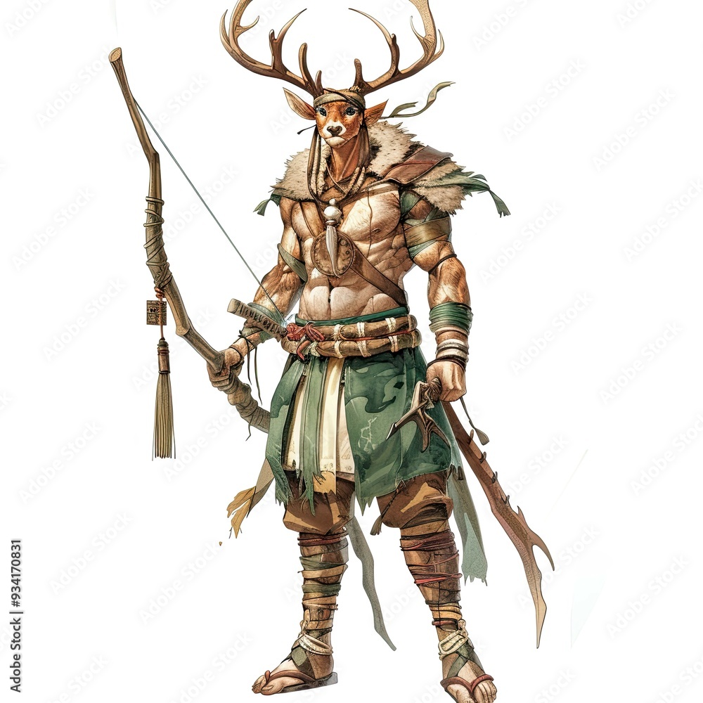Anime Deer Warrior Anime Deer Warrior