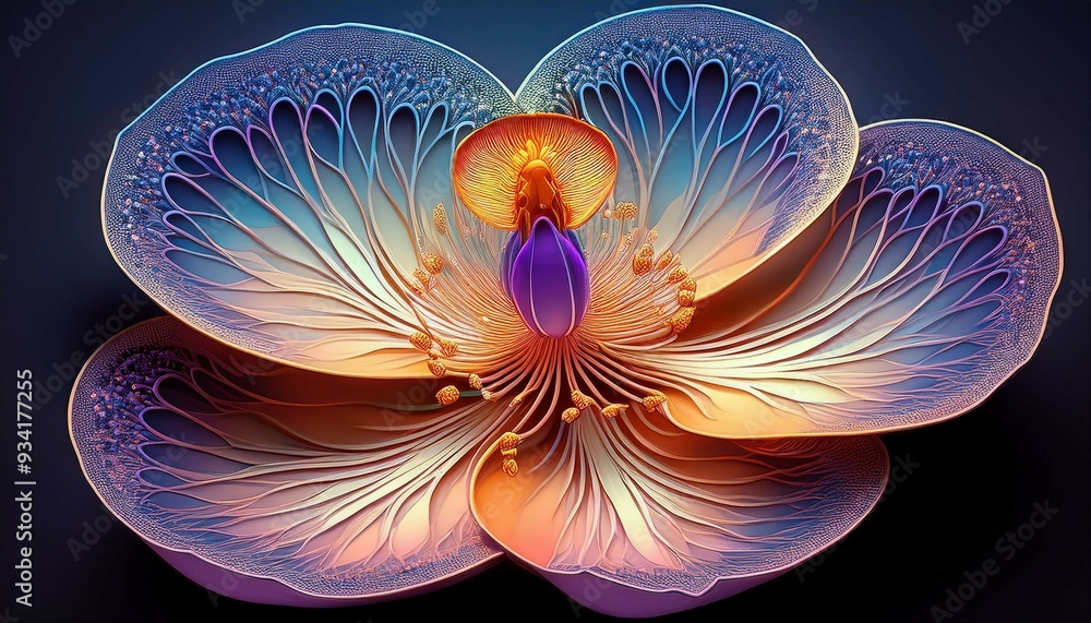 abstract fractal flower abstract fractal flower