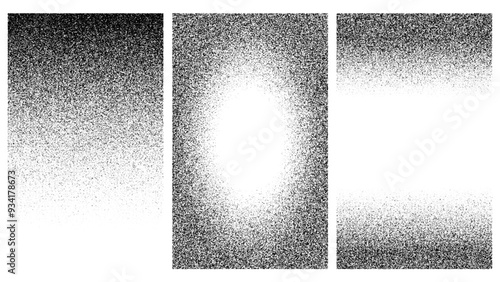 Halftone grain noise background, dotwork gradient or halftone grainy texture