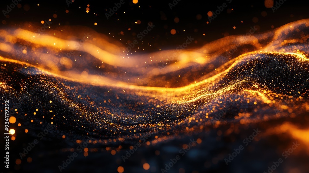 Abstract digital embers in motion, creating trails of light and warmth against a dark, tech-themed background. Abstract digital embers in motion, creating trails of light and warmth against a dark, tech-themed background.
