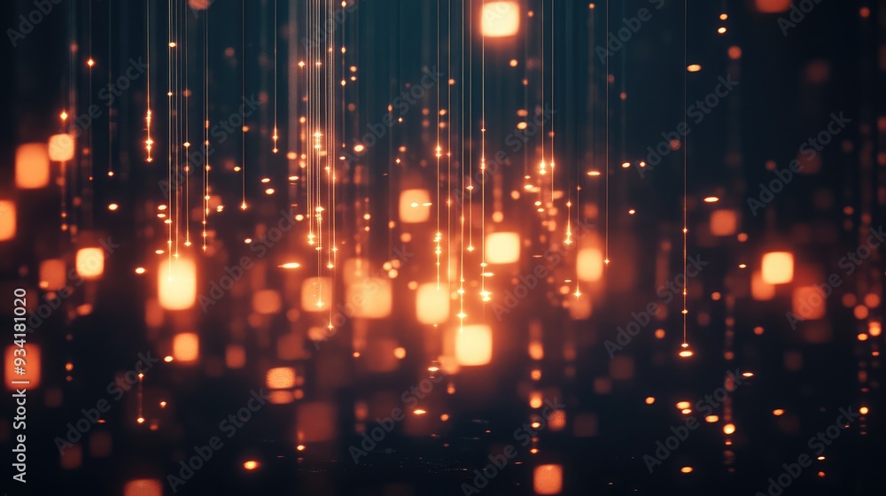 Digital embers with a pixelated look, glowing softly in a dark environment, giving off a warm and futuristic vibe. Digital embers with a pixelated look, glowing softly in a dark environment, giving off a warm and futuristic vibe.
