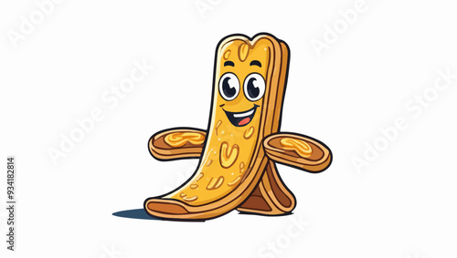 Happy Churro Illustration: Sweet and Cheerful