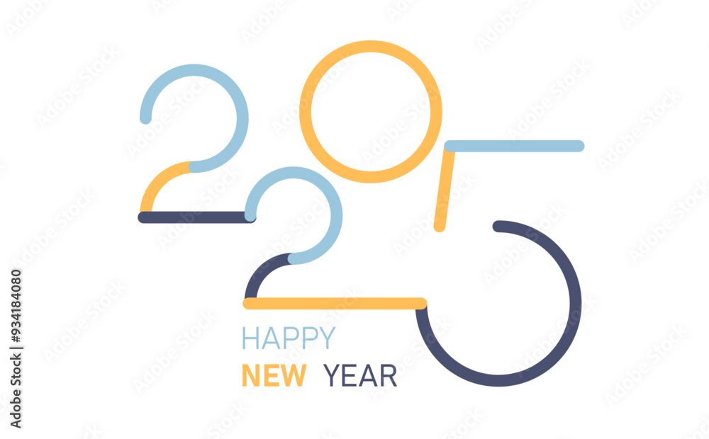 Happy new year numbers 2025 set.New year greeting and celebration,vector design. Happy new year numbers 2025 set.New year greeting and celebration,vector design.