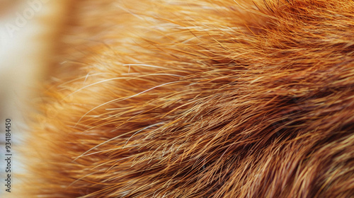 Detailed shot of a dog's fur close-up, highlighting the texture and color
