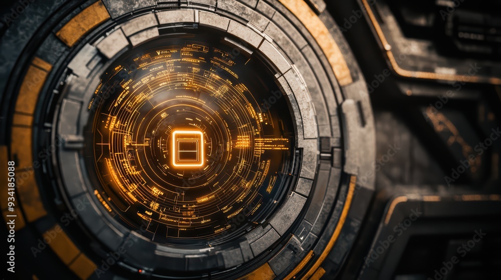 Futuristic abstract design featuring intricate patterns and glowing elements, ideal for technology and sci-fi themes. Futuristic abstract design featuring intricate patterns and glowing elements, ideal for technology and sci-fi themes.