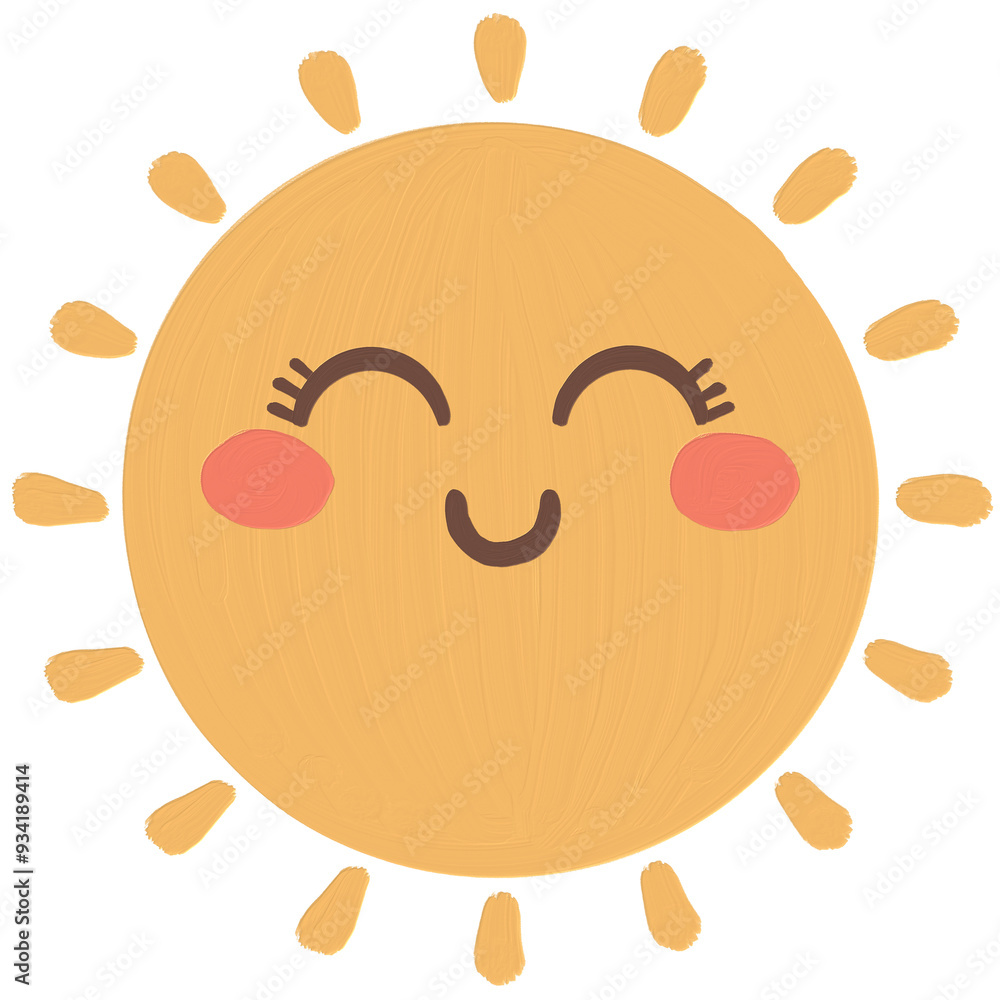 Sun with a smile cartoon Sun with a smile cartoon