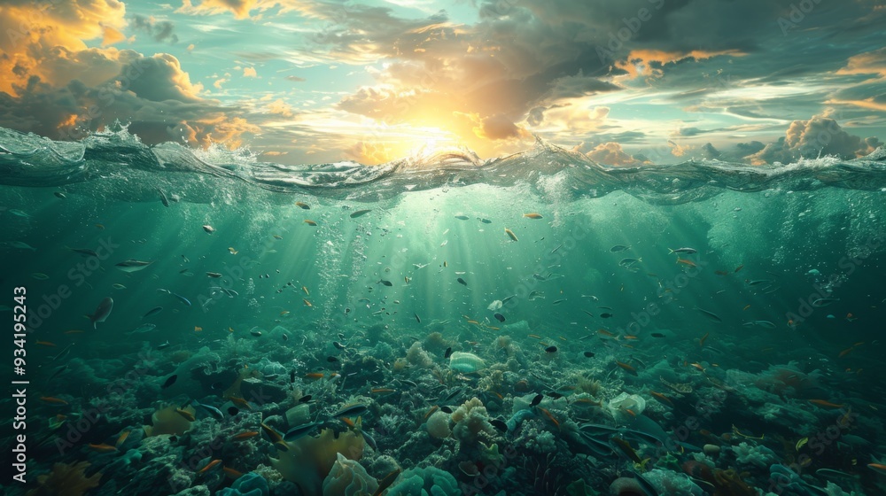 Fototapeta premium marine pollution