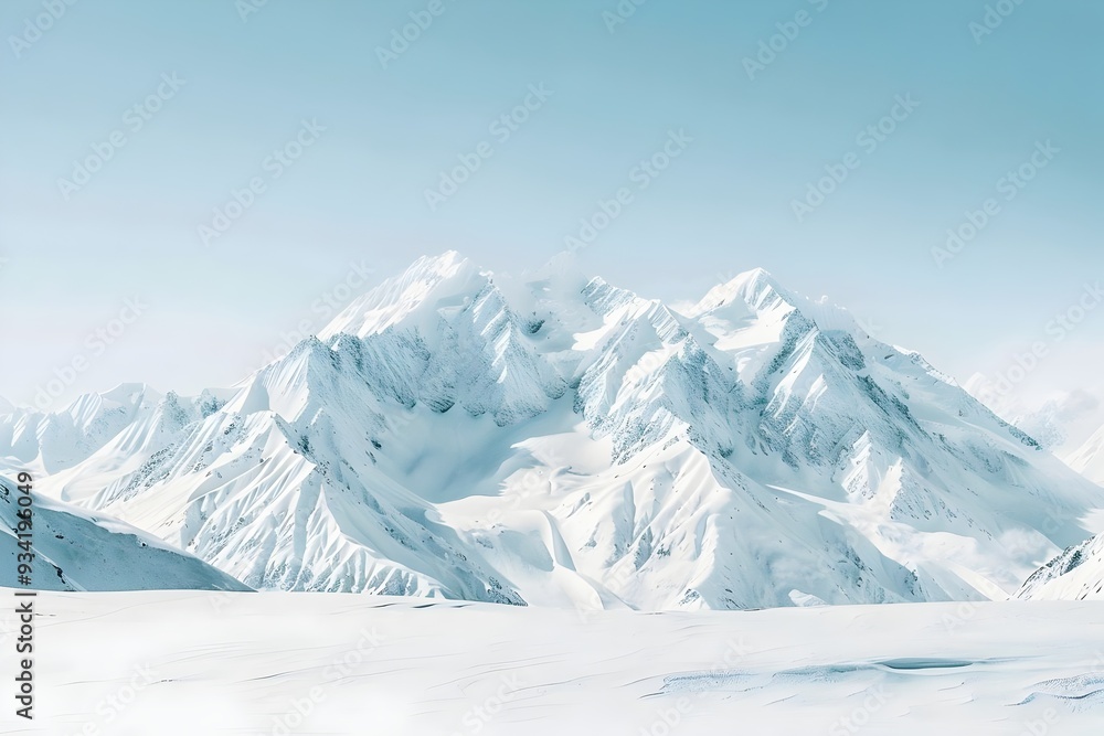 The snow is shining and the forest is green under the sun in this winter forest landscape between a white snowy pine tree and a soft green background
The snow is shining and the forest is green under the sun in this winter forest landscape between a white snowy pine tree and a soft green background