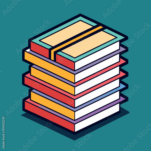 Stack of Paper Vector Illustration