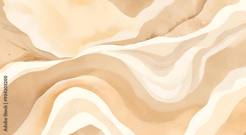 Flowing Abstract Beige And Brown Watercolor Background Flowing Abstract Beige And Brown Watercolor Background