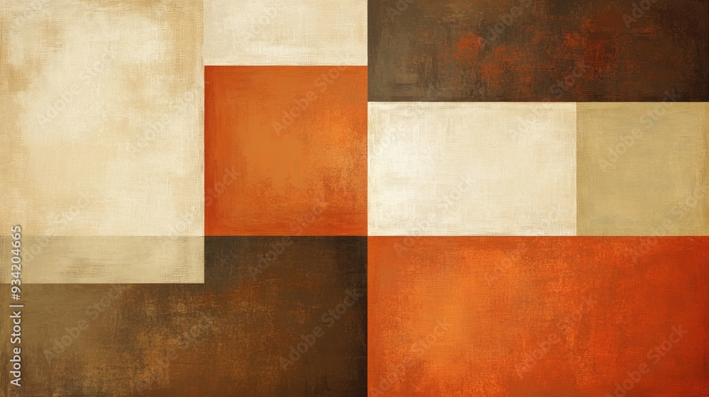 Abstract square wallpaper in brown and cream tones Abstract square wallpaper in brown and cream tones