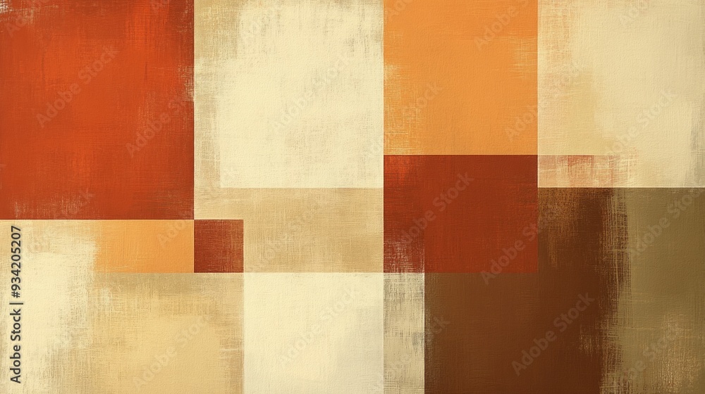 Abstract square wallpaper in brown and cream tones Abstract square wallpaper in brown and cream tones