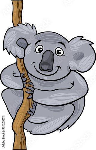 cartoon koala funny animal character