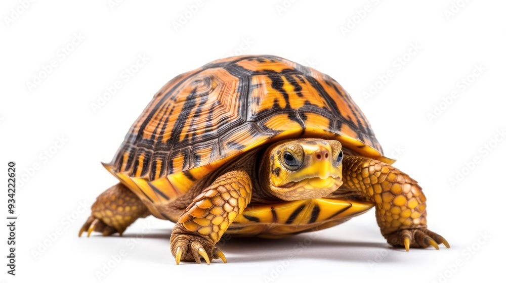 Fototapeta premium Close-up of a Yellow-bellied Box Turtle