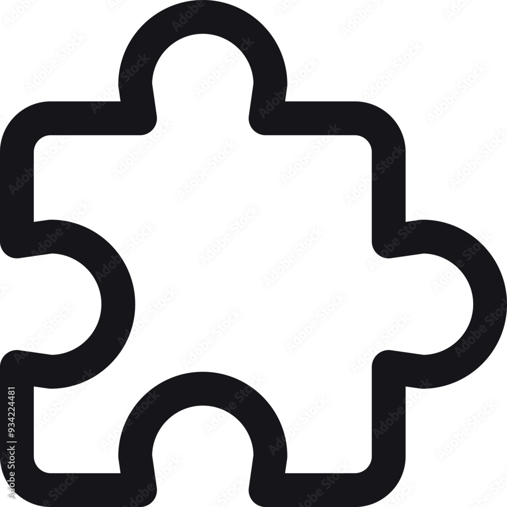 jigsaw puzzle piece icon. Simple vector icon. Vector Eps 10 jigsaw puzzle piece icon. Simple vector icon. Vector Eps 10
