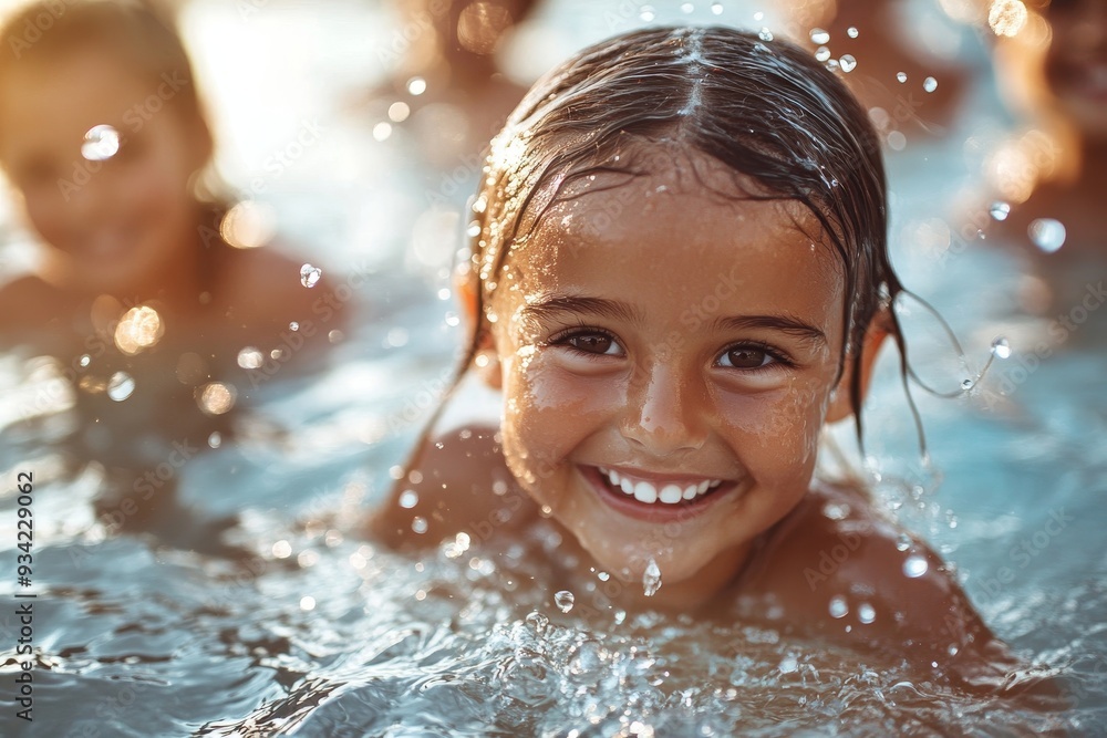 Fototapeta premium Real summer fun, Generative AI