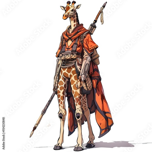 Anime Giraffe Warrior