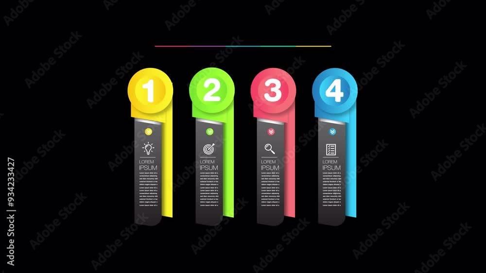 Animated infographics text box animation Animated infographics text box animation