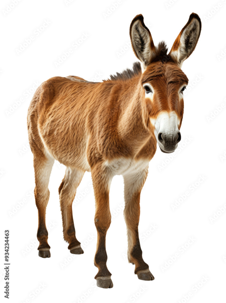 full-length donkey, view 2/3, cut out