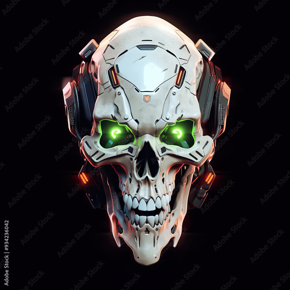 cyborg skull head mask cyborg skull head mask