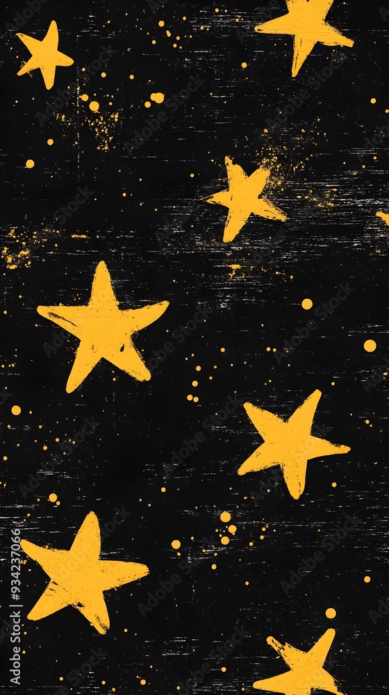 Yellow Stars on Black Background, Abstract Image, Texture, Pattern, Wallpaper, Cover and Screen of Smartphone, Cell Phone, Computer, Laptop, 9:16 and 16:9 Format Yellow Stars on Black Background, Abstract Image, Texture, Pattern, Wallpaper, Cover and Screen of Smartphone, Cell Phone, Computer, Laptop, 9:16 and 16:9 Format