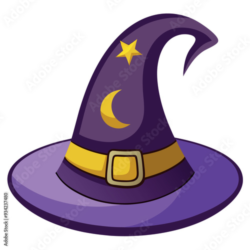 Witch Hat Vector Illustration