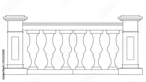Balusters vector