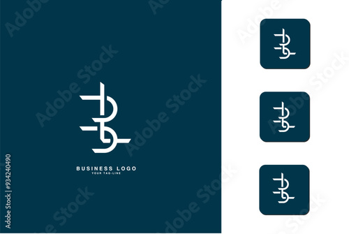 BL, LB, B, L, Abstract Letters Logo Monogram