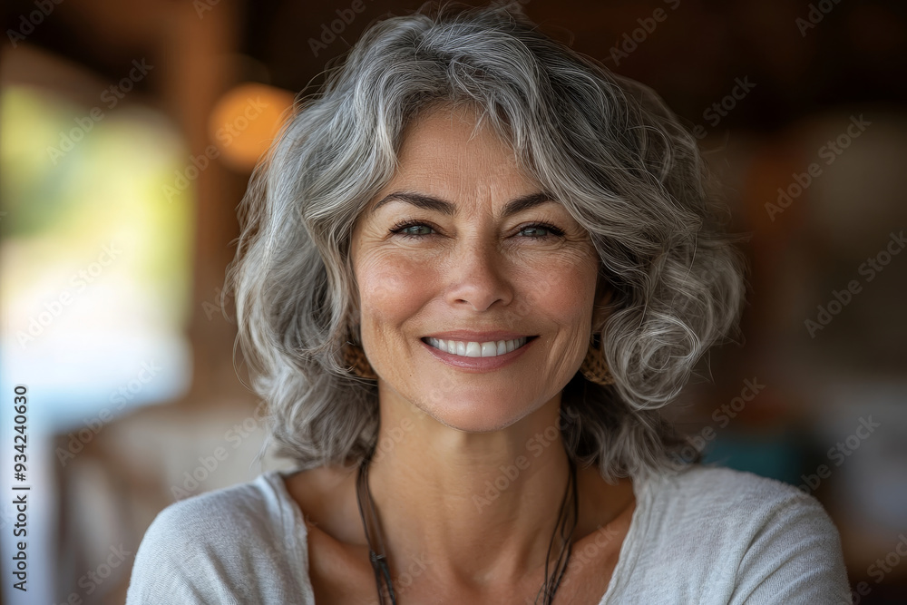 RETRATO DE UNA SEÑORA ADULTA MAYOR SCON UNA LEVE SONRISA EN SU ROSTRO, Generative AI RETRATO DE UNA SEÑORA ADULTA MAYOR SCON UNA LEVE SONRISA EN SU ROSTRO, Generative AI