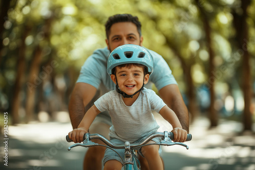 Child In Safety Helmet With...