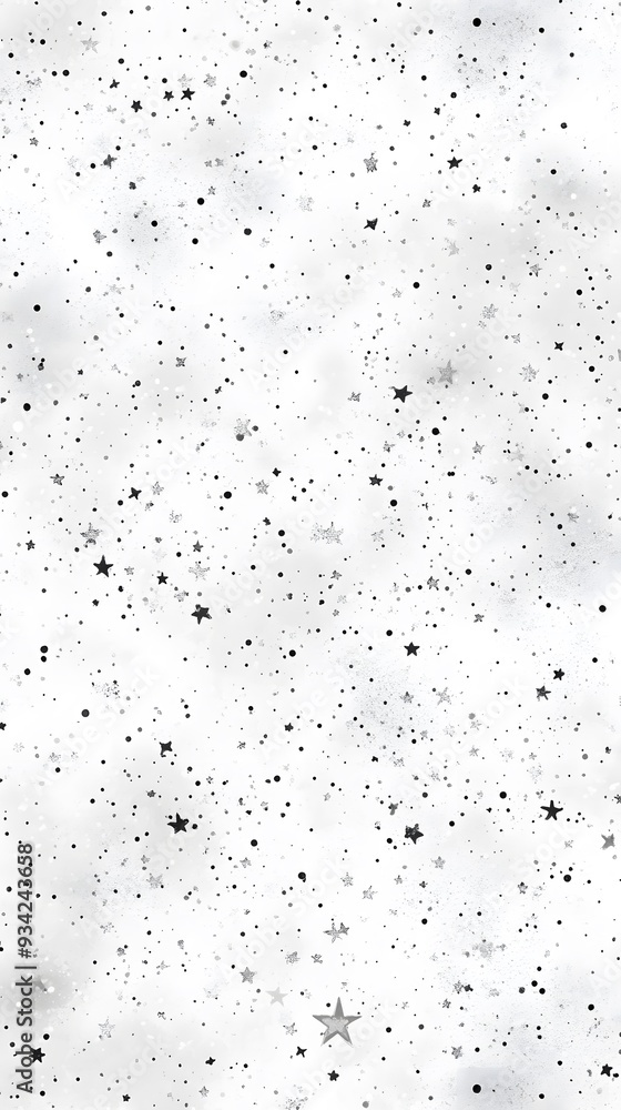 Obraz premium White Stars on White Background, Abstract Image, Texture, Pattern, Wallpaper, Cover and Screen of Smartphone, Cell Phone, Computer, Laptop, 9:16 and 16:9 Format