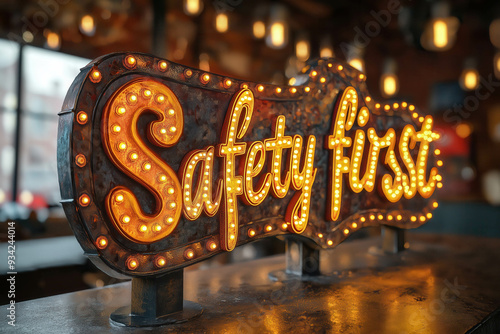 Safety First 3d Text