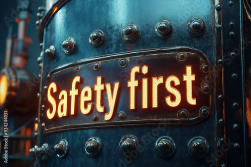 Safety First 3d Text