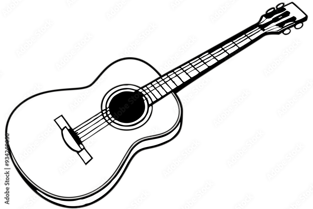 Guitar vector silhouette illustration Guitar vector silhouette illustration