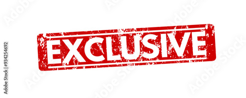 Exclusive rubber stamp - vector illustration